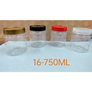 750ML/4017  Plastic (pet) Balang (50pcs)