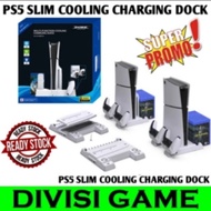 Langsung Diproses Terbaru Ps5 Slim Charging Dock Stik Ps5 Vertical Stand Kipas Ps5 Cooling Fan Manta