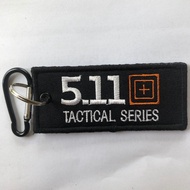 EMBROIDERY SULAM 511 TACTICAL LOGO BLACK KEY TAG KEYCHAIN KEY RING BAGPACK MOTORCYCLES