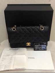 Chanel Classic Flap CF Cavier 25 medium vintage 香奈兒 經典 翻蓋 中號 中古 包 袋