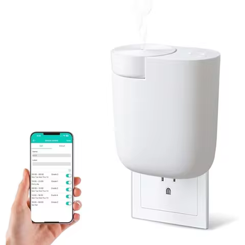 Plug-In Diffuser with Timer Control Scent Intensity Button Bluetooth APP Connectivity Waterless Diff