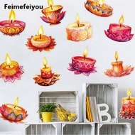 24pcs 2025 Diwali Decoration items Happy Deepavali Festival Decor Deepavali Wall Stickers Diwali Fes