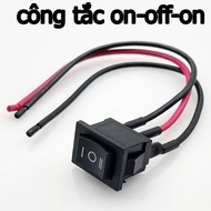 3-wire switch with 2 on-off-on modes, size 21x15mm, power 12-250V On Off Switch