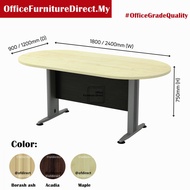 Oval Shape Meeting Table Conference Table (6 Feet/8 Feet) - T2 Meeting Office Table TOE18 TOE24 (Del