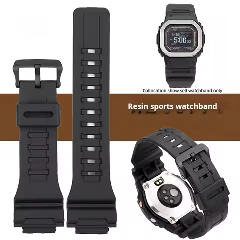 For Casio G-SHOCK small square Silicone Watch Strap DW-291H DW-290 W-218H W-219H A158 Men sports wat