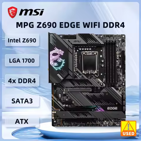 MSI Z690 motherboard MPG Z690 EDGE WIFI DDR4 LGA 1700 support 13900 14490 13700 14600 12400 14700K 1