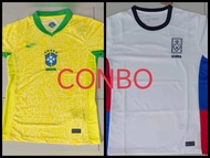 BRAZIL JERSEY HOME & FOOTBALL COMBO T-SHIRT