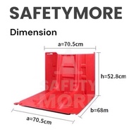 แผ่นกั้นน้ำ แผ่นพลาสติกกั้นน้ำ กำแพงกันน้ำท่วม Box Wall ผลิตจากวัสดุ ABS แข็งแรง ทนทาน สะดวกต่อการจั