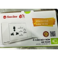 Ổ cắm máy bơm an toàn Rạng Đông - Model: OC03.MB 16A