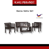 DACIA Solid Wood Sofa Set Murah Sofa 1 Seater Sofa 2 Seater Sofa Set Sofa Murah Sofa Kayu Ruang Tamu Kerusi Ruang Tamu