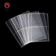 GREAT Multiple Pockets Sleeve, Transparent PP Acid Free Photocard Binder Sheets, A7 Kpop Photocard B