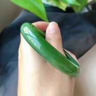 冰底貓眼兒玉鐲和田玉碧玉精品一枚無裂色澤均勻品相完美