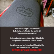 Seat Cover Throttle Up Bahan Amplas Quality Premium Throttle Up Racing seat cover / kulit jok motor 