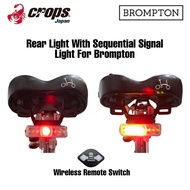 Crops Japan Rear Light With Signal Light For Brompton, 3sixty, Pikes &amp; Etc