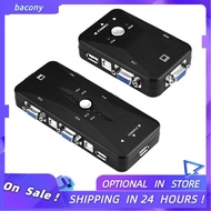 USB 2.0 KVM Switcher 2 / 4 Port VGA Manual Switch KVM Switch