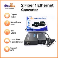 CONVERTER Only / Fullset 2F1E - CM2F1E-POE MEDIA CONVERTER 10/100 20KM SC-Media FiberOptik CONVERTER