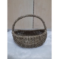 Woven Seagrass Basket Woven Water Hyacinth Korean Flower Basket