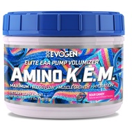 AminoKEM Sour Candy, Essential Amino Acid, BCAA, Nitric Oxide, Betaine, S7, Recovery, Volumizing, El