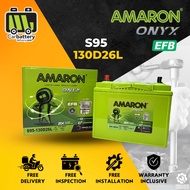 Installation Provided Amaron S95 130D26L EFB Start Stop Car Battery Bateri Kereta Toyota Vellfire Al
