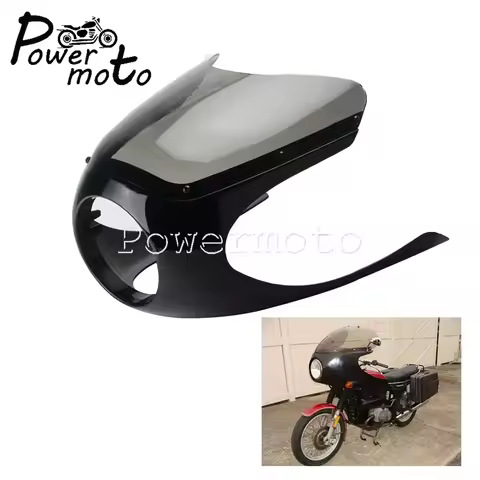 Universal Cafe Racer Style 6.25" Headlight Fairing Head Lights Windshield For Ducati Scrambler Suzuk