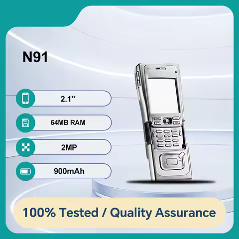 Original Unlocked N91 2MP Camera 4GB 64MB RAM/8GB 64MB RAM Bluetooth Mobile Phone 900mAh Good Condit