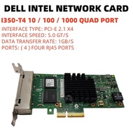 INTEL I350-T4 RJ45 Ethernet Server Adapter DELL I350-T4 DELL  0T34F4 0K9CR1 0NWK2  THGMP X8DHT