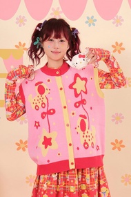 昭和甜品屋 小狗車車針織背心毛衣 可愛日系