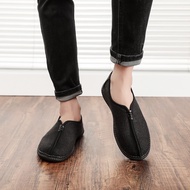 [Ready Stock] Old Beijing Cloth Shoes Ethnic Style Men's Shoes Slip-On Ethnic Style Men's Shoes Slip