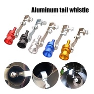 Universal Blue &amp; Red Car Turbo Sound Muffler Exhaust Pipe Blow Vale Simulator Whistle motorcycle ex5 y15zr lc135 rxz