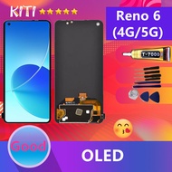 (OLED)(จอแท้ )OPPO หน้าจอ Reno 6 (4G/5G) หน้าจอ LCD พร้อมทัชสกรีน - oppo Reno 6 (4G/5G) (สามารถสแกนด้วยลายนิ้วมือ)
