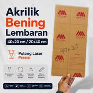 Acrylic 20x40 cm SheetBENING 40x20 cm/, signage material, signboard, signboard