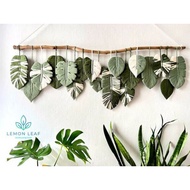 Macrame leaf wall decoration aesthetic home decoration macrame wall hanging leaf aesthetic decoratio