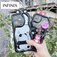 3D LOTSO PANDA WAVE CASING FOR INFINIX HOT 30i HOT 30 PLAY HOT 30 SMART 8 SMART 7