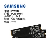 (2條組合)Samsung三星 PM9B1 512G Pcie SSD 固態硬碟(裸裝)