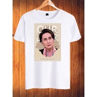 aung san suu kyi Round Neck Shirt