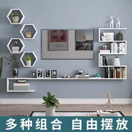 Rak Hias Dinding TAJM Wall Shelf TV Kabinet Hiasan Rak Hias Dinding Gantung Kabinet Kayu Rak Hias Di