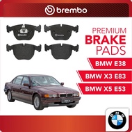 BREMBO Front Pads (L+R) - BMW E38 740i, BMW X3 E83 3.5d, BMW X5 2000 E53 3.0i,4.4i