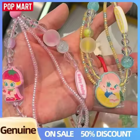Genuine Popmart Baby Molly Fruit Adds Fragrance Series Mobile Phone Chain Blind Box Guess Bag Trendy