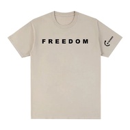 Freedom Tee American Charlie Kirk T-shirt Kapas Berkualiti Tinggi Tshirt Wanita/Lelaki Streetwear Am