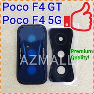 (BLACK) NEW ORI Rear Camera Lens Glass Cover with Frame XlA0Ml Poco F4 GT /F4 5G /21121210G 22021211