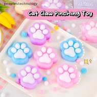 peoplestechnology 1Pc Cute Cat Claw Squeeze Toy Fidget Toy Squishy Pinch Kneading Toy Stress Reliever Vent Toy Kid Party Favor PLY