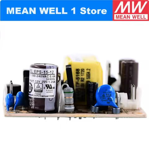MEAN WELL EPS-15-12 15W Single Output Switching Power Supply EPS-15 12V 1.25A