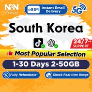 South Korea eSIM Ultra 1-30 Days 7-50GB Data | Instant 24h Email Delivery | High Speed Data Travel S