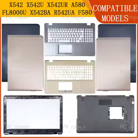 Laptop Replace Part for X542 X542U X542UR FL8000U X542BA R542UA A580 F580 - Top Lid Frame Palmrest B