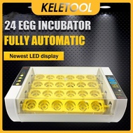 24 Eggs Intelligent mesin penetas telur ayam automatik Egg inkubator penetasan telur ayam Temperatur