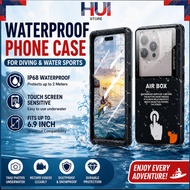 Shellbox IP68 Waterproof Phone Case 6.9 Inch Diving Underwater Touch Screen Dustproof Cover