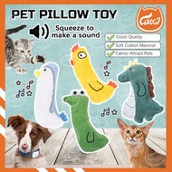 CATTO Cat Toy Mini Size Soft Pillow Mainan Kucing Fish Toy Cat Catnip Toy Relax Grass Rumput Kucing 