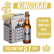 Asahi Super Dry Draft Beer 24x330ml (5 Cartons) (BBD: Apr/2026)