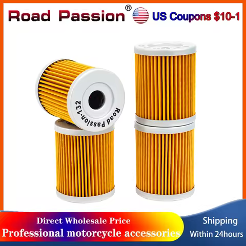 1/2/4pcs Motorcycle Oil Filter For KAWASAKI KLX125 KH125 For Suzuki LT160 LT230 DR125 RV125 DR200 AN