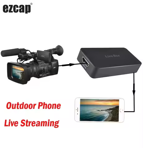 Phone Live Streaming Box Game Recording Plate HDMI USB 2.0 Video Capture Card for IPhone IOS OTG And